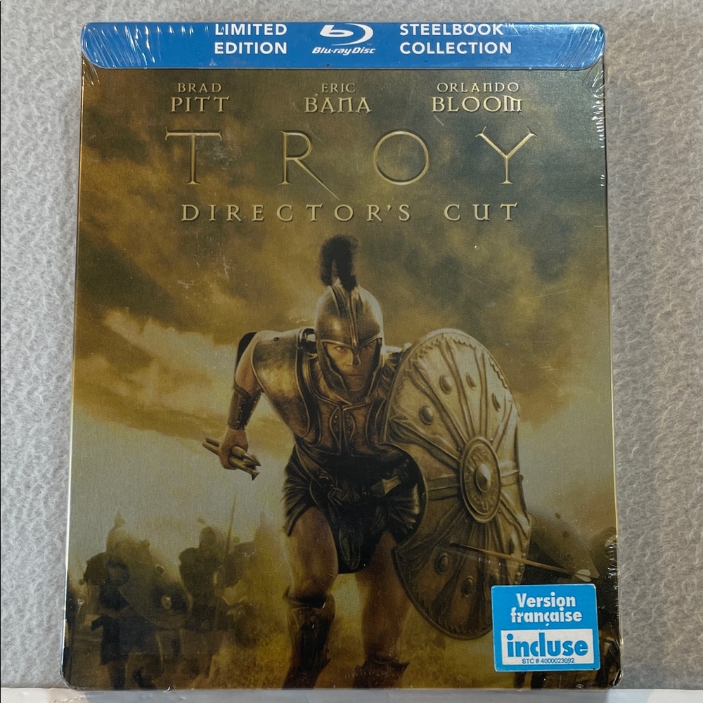 Troy Blue-ray Disc Director’s Cut Limited Edition Steelbox Collection NEW!